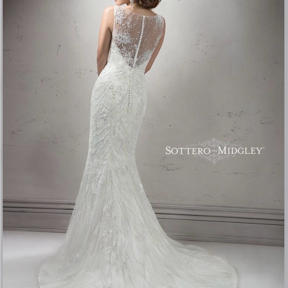 Sottero and Midgley White Lace Wedding Dress